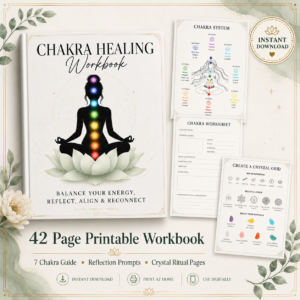 Chakra Healing Workbook | 42 Page Printable Chakra Journal