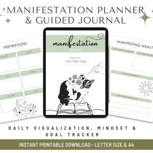 Manifestation Journal Digital Planner | GoodNotes Friendly Intentions & Goal Planning Journal | Printable PDF